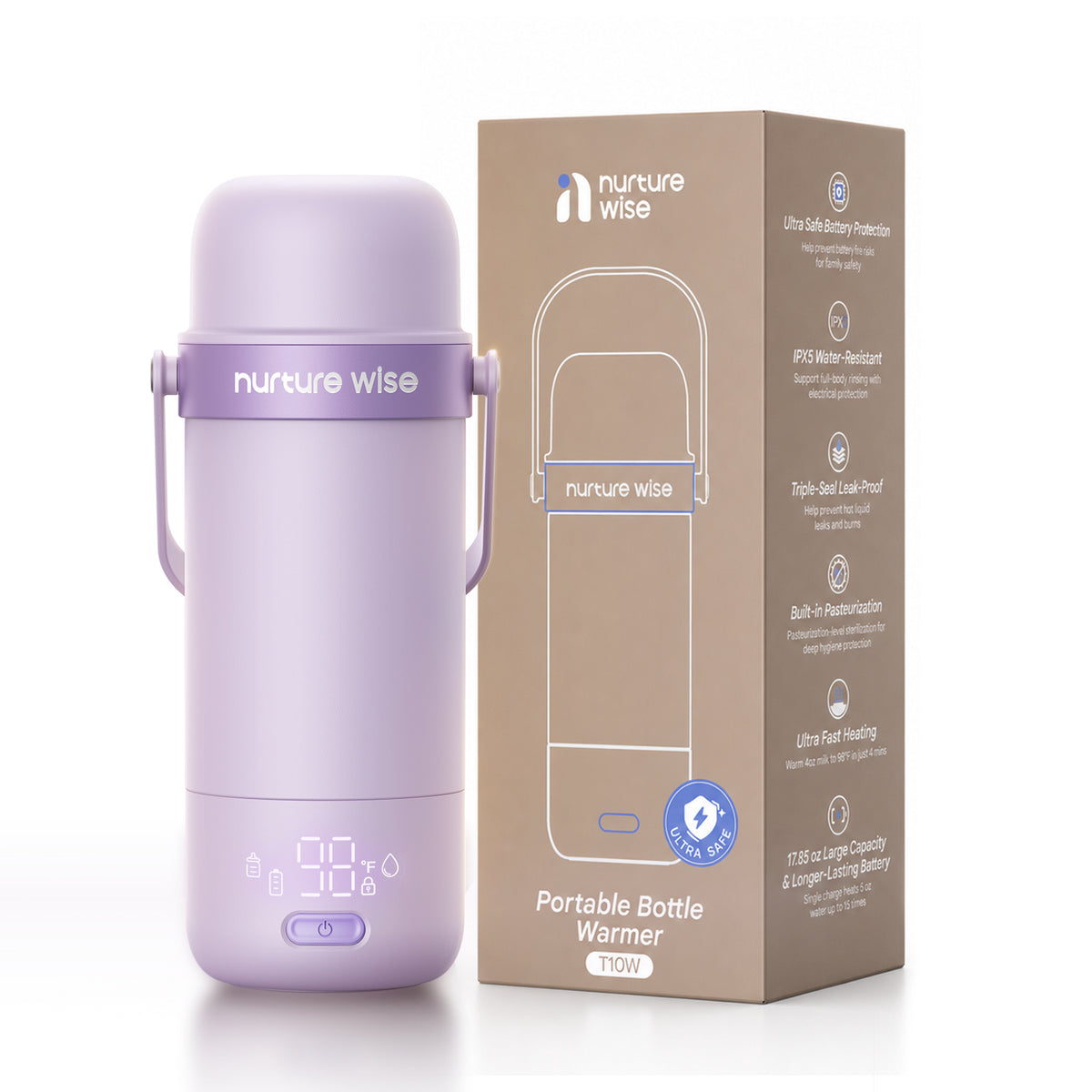 NurtureWise Portable Milk Warmer